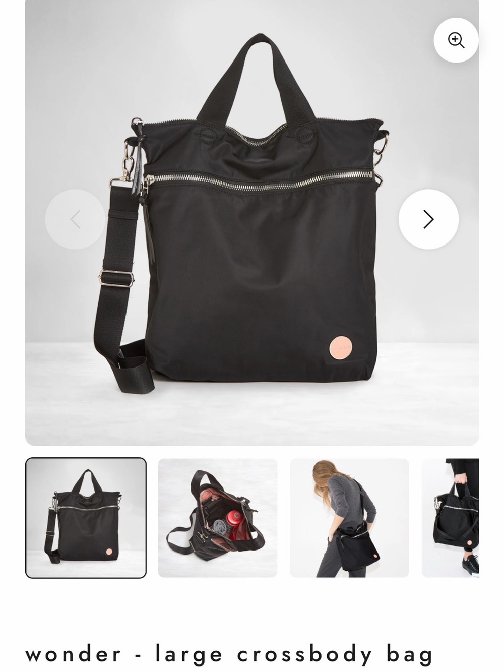 shortyLOVE Wonder Large Crossbody Bag - Black
